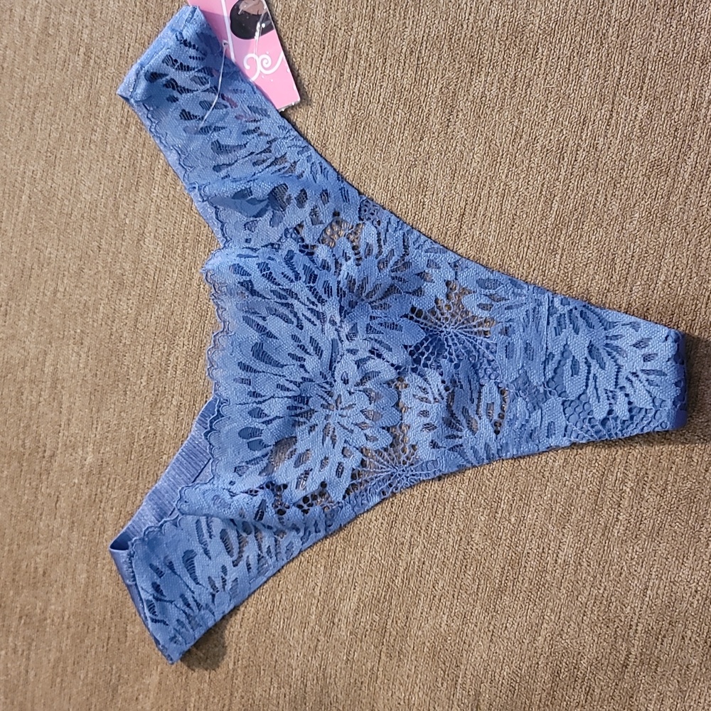 Oh La La Cheri Blue Lace  Thong